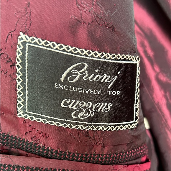 Brioni Men’s Rich Burgundy Sport Coat 75% Wool 25% Silk Made in Italy 🇮🇹 - Picture 6 of 12
